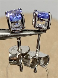 *Пусеты Танзанит арт. SM-E00600-X-W-TN-X-X-482 вес 1,1 г - фото 262217 *Пусеты Танзанит арт. SM-E00600-X-W-TN-X-X-482 вес 1,1 г - фото 262217