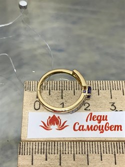 *Кольцо р.17 Танзанит арт. SM-R01827-X-L-TN-X-W-503 вес 2,2 г - фото 262248