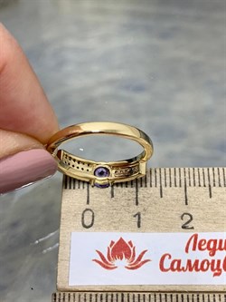 *Кольцо р.17 Танзанит арт. SM-R01827-X-L-TN-X-W-503 вес 2,2 г - фото 262250