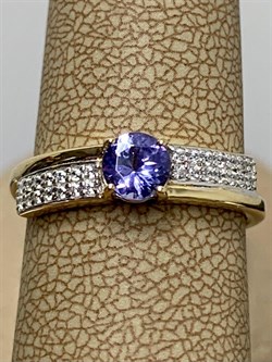 *Кольцо р.17 Танзанит арт. SM-R01827-X-L-TN-X-W-503 вес 2,2 г - фото 262251