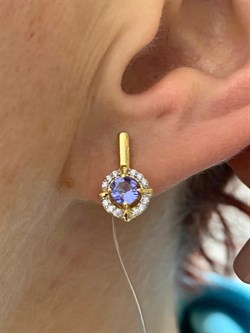 *Серьги Танзанит арт. SM-E00578-X-L-TN-X-W-183 вес 2,6 г - фото 262291 *Серьги Танзанит арт. SM-E00578-X-L-TN-X-W-183 вес 2,6 г - фото 262291