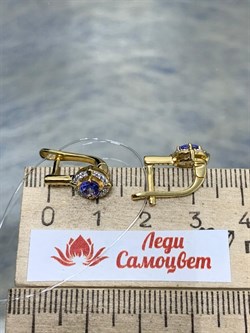 *Серьги Танзанит арт. SM-E00578-X-L-TN-X-W-183 вес 2,6 г - фото 262292 *Серьги Танзанит арт. SM-E00578-X-L-TN-X-W-183 вес 2,6 г - фото 262292