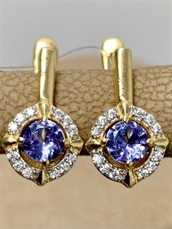 *Серьги Танзанит арт. SM-E00578-X-L-TN-X-W-183 вес 2,6 г - фото 262294 *Серьги Танзанит арт. SM-E00578-X-L-TN-X-W-183 вес 2,6 г - фото 262294