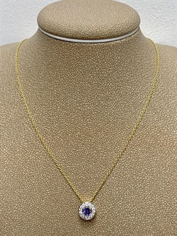*Колье р.40-45 Танзанит арт. SM-N00787-X-L-TN-X-X-100 вес 2,6 г - фото 262325 *Колье р.40-45 Танзанит арт. SM-N00787-X-L-TN-X-X-100 вес 2,6 г - фото 262325