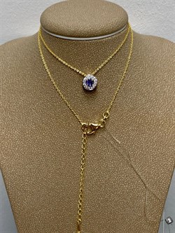 *Колье р.40-45 Танзанит арт. SM-N00787-X-L-TN-X-X-100 вес 2,6 г - фото 262331 *Колье р.40-45 Танзанит арт. SM-N00787-X-L-TN-X-X-100 вес 2,6 г - фото 262331