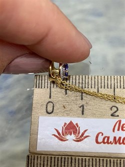 *Колье р.45-50 Танзанит арт. SM-N00787-X-L-TN-X-X-308 вес 2,6 г - фото 262336 *Колье р.45-50 Танзанит арт. SM-N00787-X-L-TN-X-X-308 вес 2,6 г - фото 262336