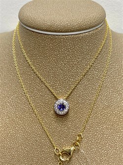 *Колье р.45-50 Танзанит арт. SM-N00787-X-L-TN-X-X-308 вес 2,6 г - фото 262339 *Колье р.45-50 Танзанит арт. SM-N00787-X-L-TN-X-X-308 вес 2,6 г - фото 262339