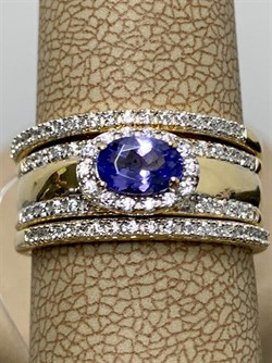 *Кольцо р.17 Танзанит арт. SM-R01828-X-L-TN-X-W-265 вес 5,3 г - фото 262349 *Кольцо р.17 Танзанит арт. SM-R01828-X-L-TN-X-W-265 вес 5,3 г - фото 262349