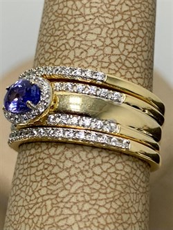 *Кольцо р.17 Танзанит арт. SM-R01828-X-L-TN-X-W-265 вес 5,3 г - фото 262350 *Кольцо р.17 Танзанит арт. SM-R01828-X-L-TN-X-W-265 вес 5,3 г - фото 262350