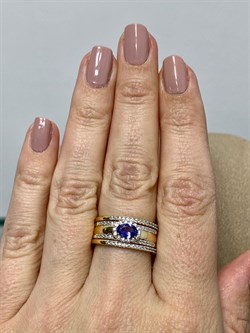 *Кольцо р.18 Танзанит арт. SM-R01828-X-L-TN-X-W-357 вес 6,1 г - фото 262352 *Кольцо р.18 Танзанит арт. SM-R01828-X-L-TN-X-W-357 вес 6,1 г - фото 262352