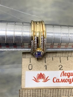 *Кольцо р.18 Танзанит арт. SM-R01828-X-L-TN-X-W-357 вес 6,1 г - фото 262354 *Кольцо р.18 Танзанит арт. SM-R01828-X-L-TN-X-W-357 вес 6,1 г - фото 262354