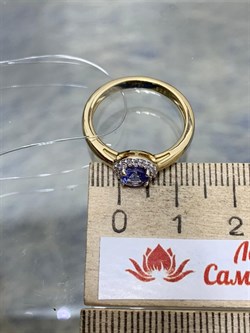 *Кольцо р.18 Танзанит арт. SM-R01833-X-L-TN-X-W-455 вес 2,3 г - фото 262376 *Кольцо р.18 Танзанит арт. SM-R01833-X-L-TN-X-W-455 вес 2,3 г - фото 262376
