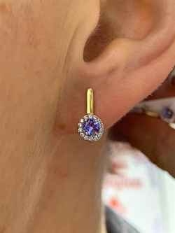 *Серьги Танзанит арт. SM-E00577-X-L-TN-X-W-275 вес 2,5 г - фото 262383 *Серьги Танзанит арт. SM-E00577-X-L-TN-X-W-275 вес 2,5 г - фото 262383
