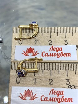 *Серьги Танзанит арт. SM-E00577-X-L-TN-X-W-275 вес 2,5 г - фото 262384 *Серьги Танзанит арт. SM-E00577-X-L-TN-X-W-275 вес 2,5 г - фото 262384