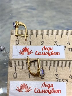 *Серьги Танзанит арт. SM-E00577-X-L-TN-X-W-275 вес 2,5 г - фото 262385 *Серьги Танзанит арт. SM-E00577-X-L-TN-X-W-275 вес 2,5 г - фото 262385