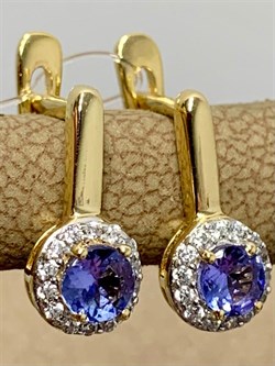 *Серьги Танзанит арт. SM-E00577-X-L-TN-X-W-275 вес 2,5 г - фото 262386 *Серьги Танзанит арт. SM-E00577-X-L-TN-X-W-275 вес 2,5 г - фото 262386