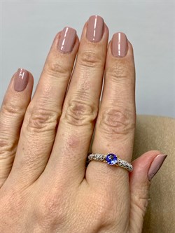 *Кольцо р.18 Танзанит арт. SM-R01830-X-L-TN-X-W-605 вес 1,9 г - фото 262397 *Кольцо р.18 Танзанит арт. SM-R01830-X-L-TN-X-W-605 вес 1,9 г - фото 262397