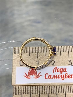 *Кольцо р.18 Танзанит арт. SM-R01830-X-L-TN-X-W-605 вес 1,9 г - фото 262400 *Кольцо р.18 Танзанит арт. SM-R01830-X-L-TN-X-W-605 вес 1,9 г - фото 262400