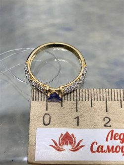 *Кольцо р.18 Танзанит арт. SM-R01830-X-L-TN-X-W-605 вес 1,9 г - фото 262401 *Кольцо р.18 Танзанит арт. SM-R01830-X-L-TN-X-W-605 вес 1,9 г - фото 262401