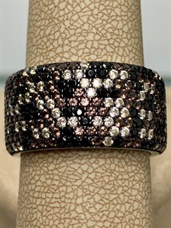 *Кольцо р.20 Коньячный Фианит Микро Вставки арт. CZ-R02368-X-WB-X-X-M2-095 вес 12,11 г - фото 262500