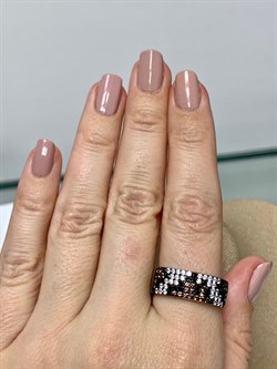 *Кольцо р.20 Коньячный Фианит Микро Вставки арт. SL-R01128-X-WB-X-X-Mix-863 вес 5,36 г - фото 262515