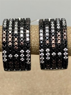 *Серьги Коньячный Фианит Микро Вставки арт. SL-E01128-X-WB-X-X-Mix-255 вес 6,24 г - фото 262518 *Серьги Коньячный Фианит Микро Вставки арт. SL-E01128-X-WB-X-X-Mix-255 вес 6,24 г - фото 262518