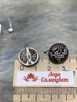 *Серьги Коньячный Фианит Микро Вставки арт. MP-E02580-X-WB-X-X-Mix-473 вес 5,41 г - фото 262528 *Серьги Коньячный Фианит Микро Вставки арт. MP-E02580-X-WB-X-X-Mix-473 вес 5,41 г - фото 262528