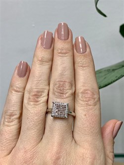 *Кольцо р.17,5 Коньячный Фианит Микро Вставки арт. SL-R63004-X-W-X-X-BR-792 вес 3,7 г - фото 262554 *Кольцо р.17,5 Коньячный Фианит Микро Вставки арт. SL-R63004-X-W-X-X-BR-792 вес 3,7 г - фото 262554