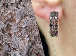 *Серьги Коньячный Фианит Микро Вставки арт. CZ-E00640-X-WB-X-X-DB-496 вес 4,3 г - фото 262572