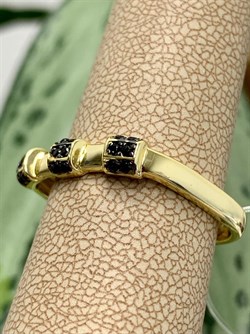 *Кольцо р.19 Черный Фианит Микро Вставки арт. MP-R01277-X-LB-X-X-B-19-393 Вес 2,4 г - фото 262661 *Кольцо р.19 Черный Фианит Микро Вставки арт. MP-R01277-X-LB-X-X-B-19-393 Вес 2,4 г - фото 262661