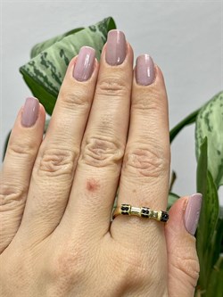 *Кольцо р.18 Черный Фианит Микро Вставки арт. MP-R01277-X-LB-X-X-B-18-171 Вес 2,4 г - фото 262671 *Кольцо р.18 Черный Фианит Микро Вставки арт. MP-R01277-X-LB-X-X-B-18-171 Вес 2,4 г - фото 262671