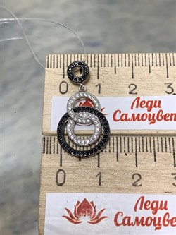 *Подвеска Микс Шпинель синт Черный Фианит Микро Вставки арт. MP-P00004-X-WB-X-X-BW-617 вес 2,58 г - фото 262729 *Подвеска Микс Шпинель синт Черный Фианит Микро Вставки арт. MP-P00004-X-WB-X-X-BW-617 вес 2,58 г - фото 262729