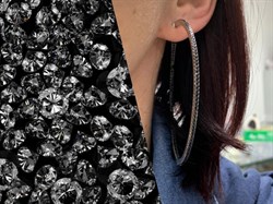 *Серьги Конго Черный Фианит Микро Вставки арт. CZ-E03044-X-WB-X-X-B-837 вес 20,9 г - фото 262774 *Серьги Конго Черный Фианит Микро Вставки арт. CZ-E03044-X-WB-X-X-B-837 вес 20,9 г - фото 262774