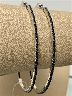 *Серьги Конго Черный Фианит Микро Вставки арт. CZ-E03044-X-WB-X-X-B-837 вес 20,9 г - фото 262776 *Серьги Конго Черный Фианит Микро Вставки арт. CZ-E03044-X-WB-X-X-B-837 вес 20,9 г - фото 262776