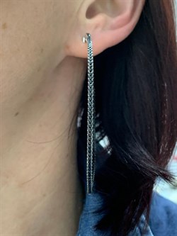 *Серьги Конго Черный Фианит Микро Вставки арт. CZ-E03044-X-WB-X-X-B-837 вес 20,9 г - фото 262783 *Серьги Конго Черный Фианит Микро Вставки арт. CZ-E03044-X-WB-X-X-B-837 вес 20,9 г - фото 262783