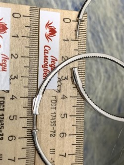 *Серьги Конго Черный Фианит Микро Вставки арт. CZ-E02081-X-WB-X-X-B-694 вес 16,1 г - фото 262799