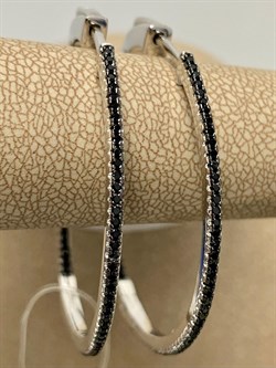 *Серьги Конго Черный Фианит Микро Вставки арт. CZ-E02948-X-WB-X-X-B-436 вес 8,1 г - фото 262815 *Серьги Конго Черный Фианит Микро Вставки арт. CZ-E02948-X-WB-X-X-B-436 вес 8,1 г - фото 262815