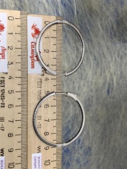 *Серьги Конго Черный Фианит Микро Вставки арт. CZ-E02948-X-WB-X-X-B-436 вес 8,1 г - фото 262818 *Серьги Конго Черный Фианит Микро Вставки арт. CZ-E02948-X-WB-X-X-B-436 вес 8,1 г - фото 262818