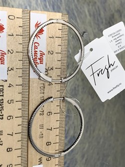 *Серьги Конго Черный Фианит Микро Вставки арт. CZ-E02948-X-WB-X-X-B-436 вес 8,1 г - фото 262820 *Серьги Конго Черный Фианит Микро Вставки арт. CZ-E02948-X-WB-X-X-B-436 вес 8,1 г - фото 262820