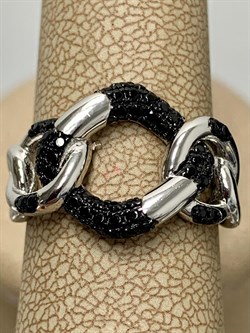 *Кольцо р.18 Черный Фианит арт. CZ-R02991-X-WB-X-X-B-173 вес 4,46 г - фото 263100 *Кольцо р.18 Черный Фианит арт. CZ-R02991-X-WB-X-X-B-173 вес 4,46 г - фото 263100