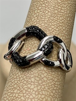 *Кольцо р.18 Черный Фианит арт. CZ-R02991-X-WB-X-X-B-173 вес 4,46 г - фото 263102 *Кольцо р.18 Черный Фианит арт. CZ-R02991-X-WB-X-X-B-173 вес 4,46 г - фото 263102