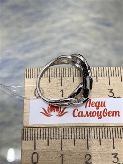 *Кольцо р.18 Черный Фианит арт. CZ-R02991-X-WB-X-X-B-173 вес 4,46 г - фото 263108 *Кольцо р.18 Черный Фианит арт. CZ-R02991-X-WB-X-X-B-173 вес 4,46 г - фото 263108