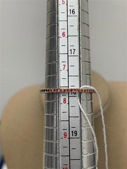 *Кольцо р.18 Золотистый Фианит Микро Вставки арт. SL-R01311-X-W-X-X-R-046 вес 1,4 г - фото 263159