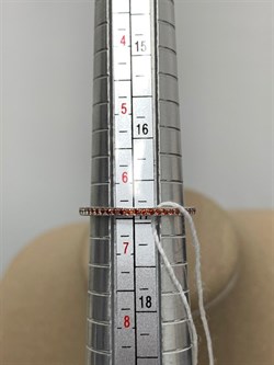 *Кольцо р.17 Золотистый Фианит Микро Вставки арт. SL-R01311-X-W-X-X-R-074 вес 1,34 г - фото 263166