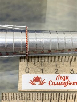 *Кольцо р.17 Золотистый Фианит Микро Вставки арт. SL-R01311-X-W-X-X-R-074 вес 1,34 г - фото 263167