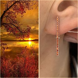 *Серьги Золотистый Фианит Микро Вставки арт. CZ-E01005-X-W-X-X-Or-395 вес 2,53 г - фото 263190 *Серьги Золотистый Фианит Микро Вставки арт. CZ-E01005-X-W-X-X-Or-395 вес 2,53 г - фото 263190