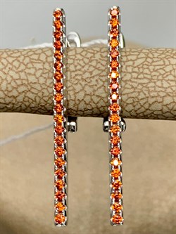 *Серьги Золотистый Фианит Микро Вставки арт. CZ-E01005-X-W-X-X-Or-395 вес 2,53 г - фото 263192 *Серьги Золотистый Фианит Микро Вставки арт. CZ-E01005-X-W-X-X-Or-395 вес 2,53 г - фото 263192