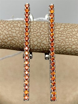 *Серьги Золотистый Фианит Микро Вставки арт. CZ-E01005-X-W-X-X-Or-395 вес 2,53 г - фото 263195 *Серьги Золотистый Фианит Микро Вставки арт. CZ-E01005-X-W-X-X-Or-395 вес 2,53 г - фото 263195