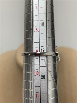 *Кольцо р.19 Голубой Фианит арт. CZ-R00894-X-W-TS-X-PD-269 вес 5,5 г - фото 263245