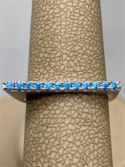 *Кольцо р.16 Голубой Фианит Микро Вставки арт. MP-R01313-X-W-X-X-BT-611 вес 2,73 г - фото 263268